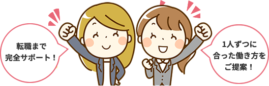 転職まで完全サポート!